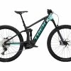 VTT Électrique Tout-Suspendu Trek Rail 5 Shimano Deore 12V 625 Wh 29 » Noir Mat / Vert Miami 2022