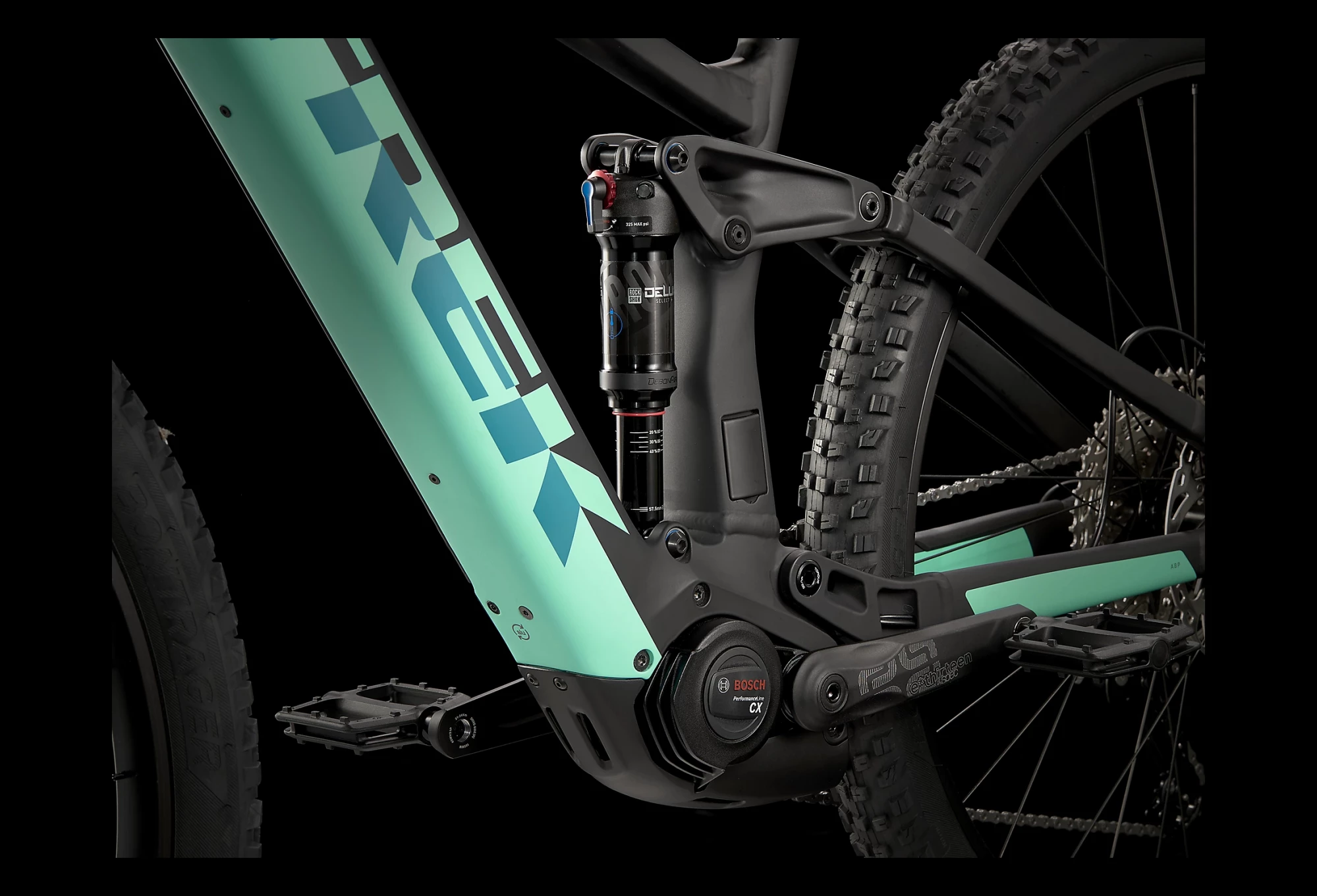 VTT Électrique Tout-Suspendu Trek Rail 5 Shimano Deore 12V 625 Wh 29 » Noir Mat / Vert Miami 2022 4 VTT Électrique Tout-Suspendu Trek Rail 5 Shimano Deore 12V 625 Wh 29 » Noir Mat / Vert Miami 2022 – Image 4