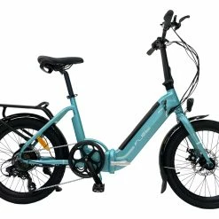 Vélo Électrique Pliant Flebi – Swan 2022 Turquoise | Batterie 10.4 Ah