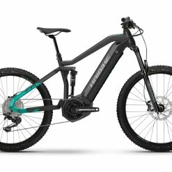 VTT ÉLECTRIQUE TOUT-SUSPENDU HAIBIKE ALLMTN 1 SHIMANO DEORE 11V 630 WH 29 » / 27.5 » GRIS ANTHRACITE TURQUOISE 2022