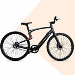 NewUrtopia Vélo électrique Intelligent Entièrement En Carbone Taille L Modèle Sirius (noir Orange)