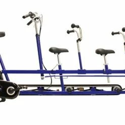 TANDEM TRIPLETTE AVEC DEUX ENFANTS DEVANT (ASSISTANCE ÉLECTRIQUE EN OPTION)