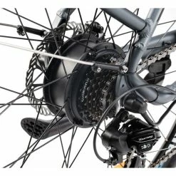 VÉLO DE VILLE ELECTRIQUE MOMA BIKES EBIKE-28 SHIMANO 7V BATTERIE 624WH GRIS NOIR -Vélo électrique Homme Soldes VELO DE VILLE ELECTRIQUE MOMA BIKES EBIKE 28 GRIS NOIR VAE ACHATVELOS 4