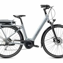 VÉLO DE VILLE ÉLECTRIQUE PEUGEOT EC01 D9 PLUS SHIMANO ALIVIO 9V 500 WH GRIS CLAIR 2022