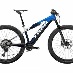 VTT Électrique Tout-Suspendu Trek E-Caliber 9.8 Shimano XT 12V 29 » Gloss Alpine Navy Smoke 2022