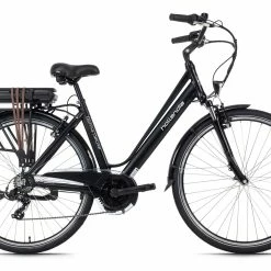 Vélo électrique Aluminium 28 » Optima Deluxe Noir 250W Li-Ion 36V/13 Ah/468 Wh 7 Vitesses